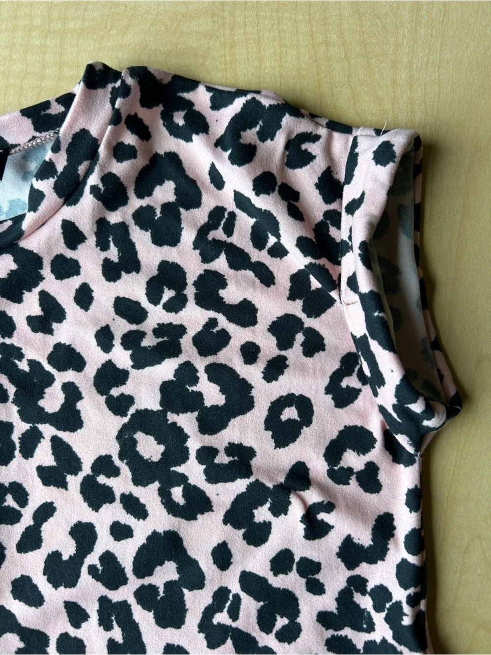 Brigitte Brianna Kids Girls Size 8 Pink Leopard Print Modest Shift Dress